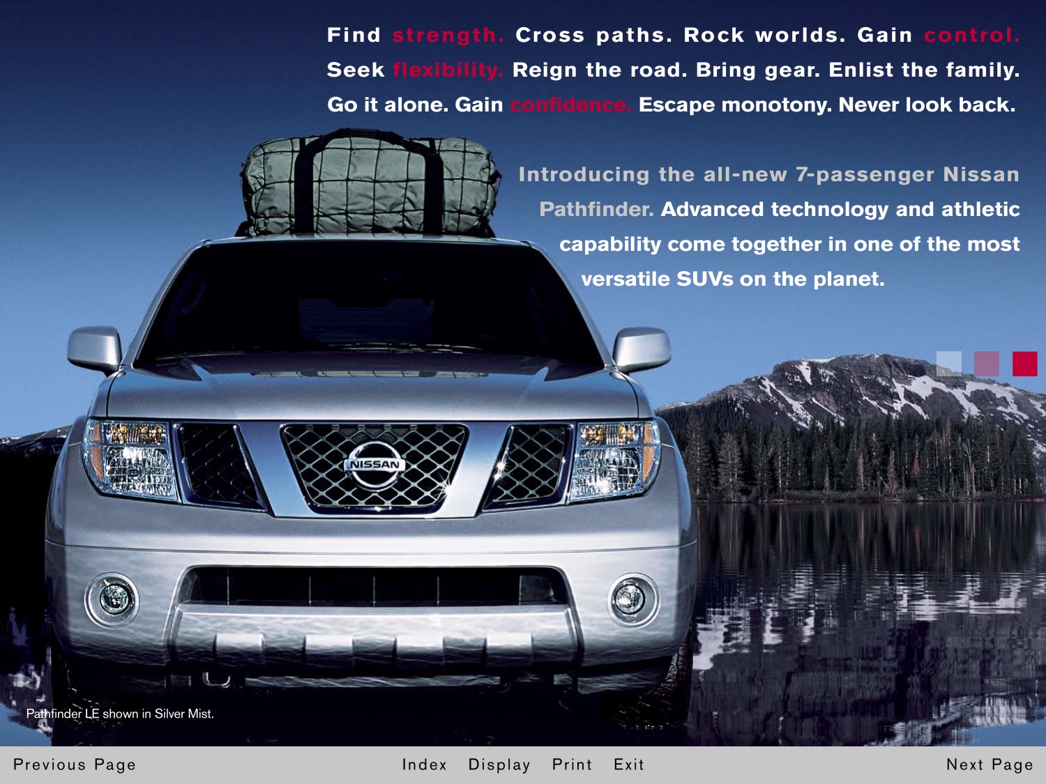 2005 Nissan Pathfinder Brochure Page 17